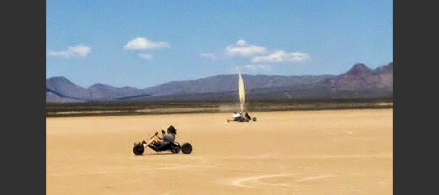 Kite buggy and land sailer near Airtoyz Adventure Ranch